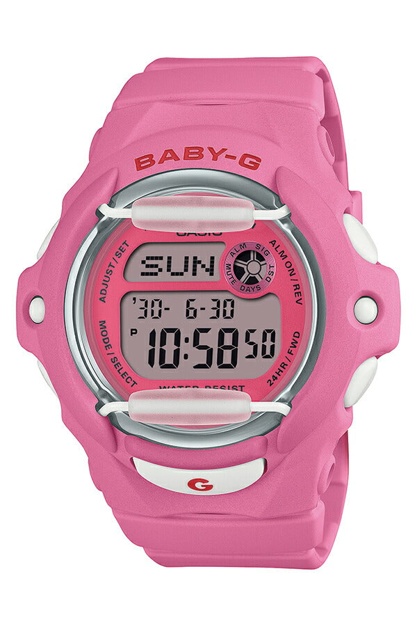 BABY-G チェリーレッドアクセント BG-169CH-4JF レディース 腕時計 電池式 デジタル 樹脂バンド フロントプロテクター 国内正規品 カシオ