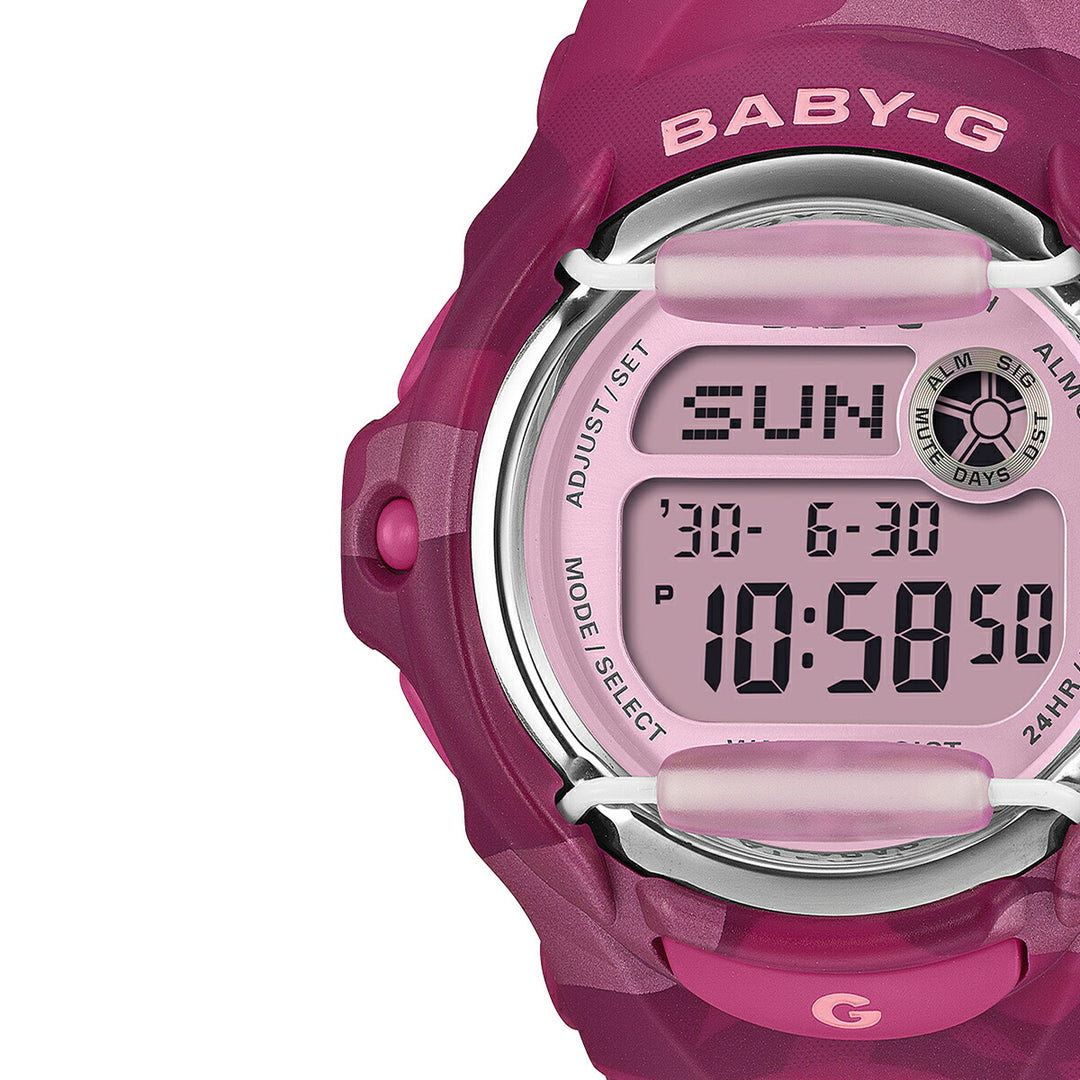 BABY-G カラーカモフラージュ ピンク BG-169CM-4JF レディース 電池式 デジタル 樹脂バンド フロントプロテクター
