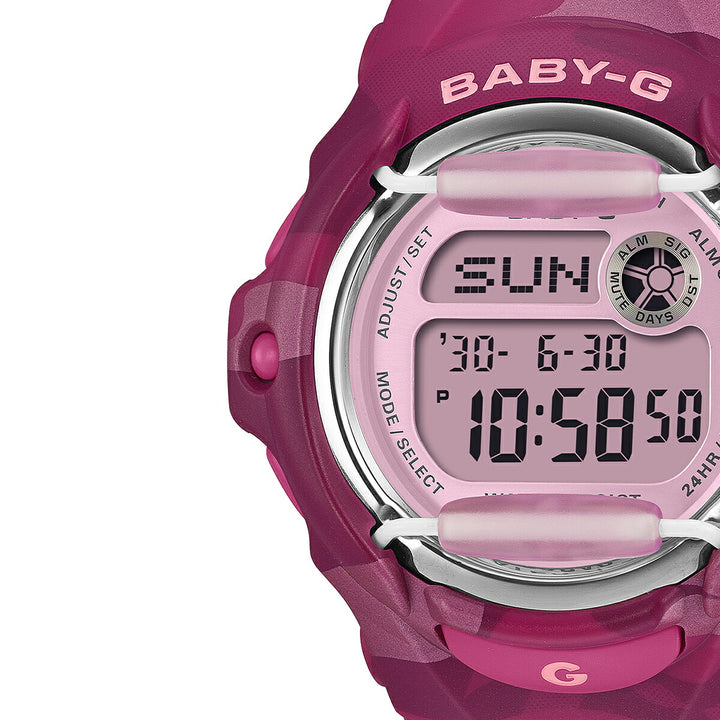 BABY-G カラーカモフラージュ ピンク BG-169CM-4JF レディース 電池式 デジタル 樹脂バンド フロントプロテクター