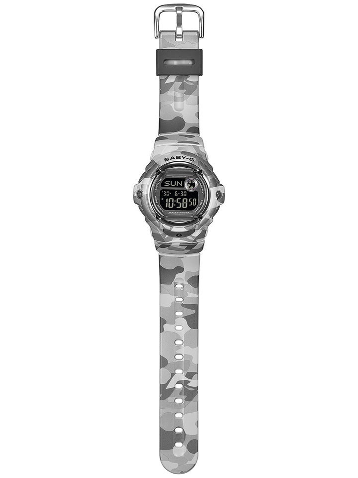 BABY-G カラーカモフラージュ グレー BG-169CMB-8JF レディース 電池式 デジタル 樹脂バンド フロントプロテクター 反転液晶