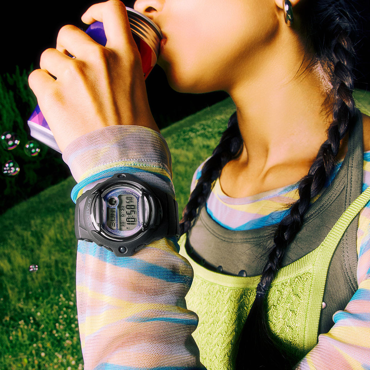 BABY-G BGA-150FL-7AJF レディース アナデジ ホワイト ウレタン Floral