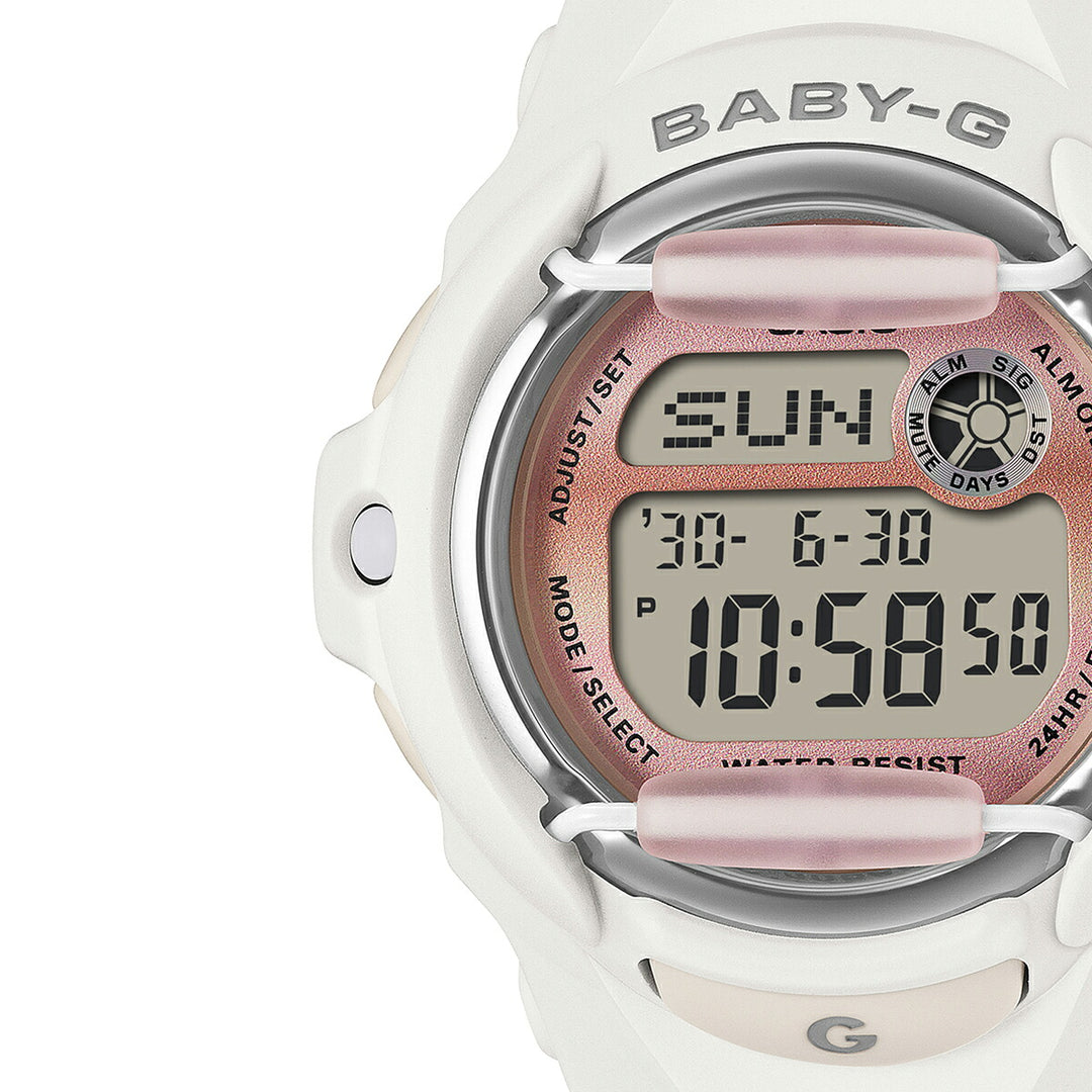 BABY-G グランジ グラジエントダイヤル ホワイト BG-169GD-7JF レディース 電池式 デジタル 樹脂バンド フロントプロテクター