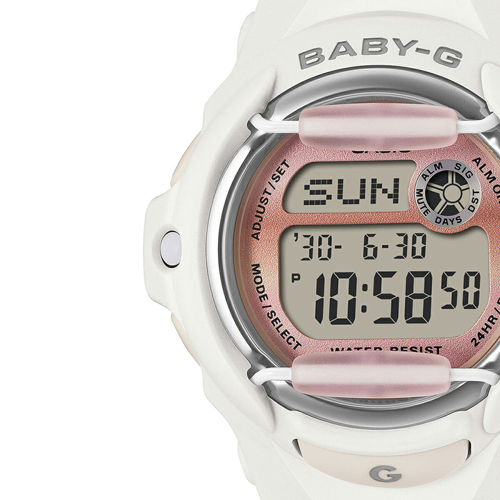 BABY-G グランジ グラジエントダイヤル ホワイト BG-169GD-7JF レディース 電池式 デジタル 樹脂バンド フロントプロテクター