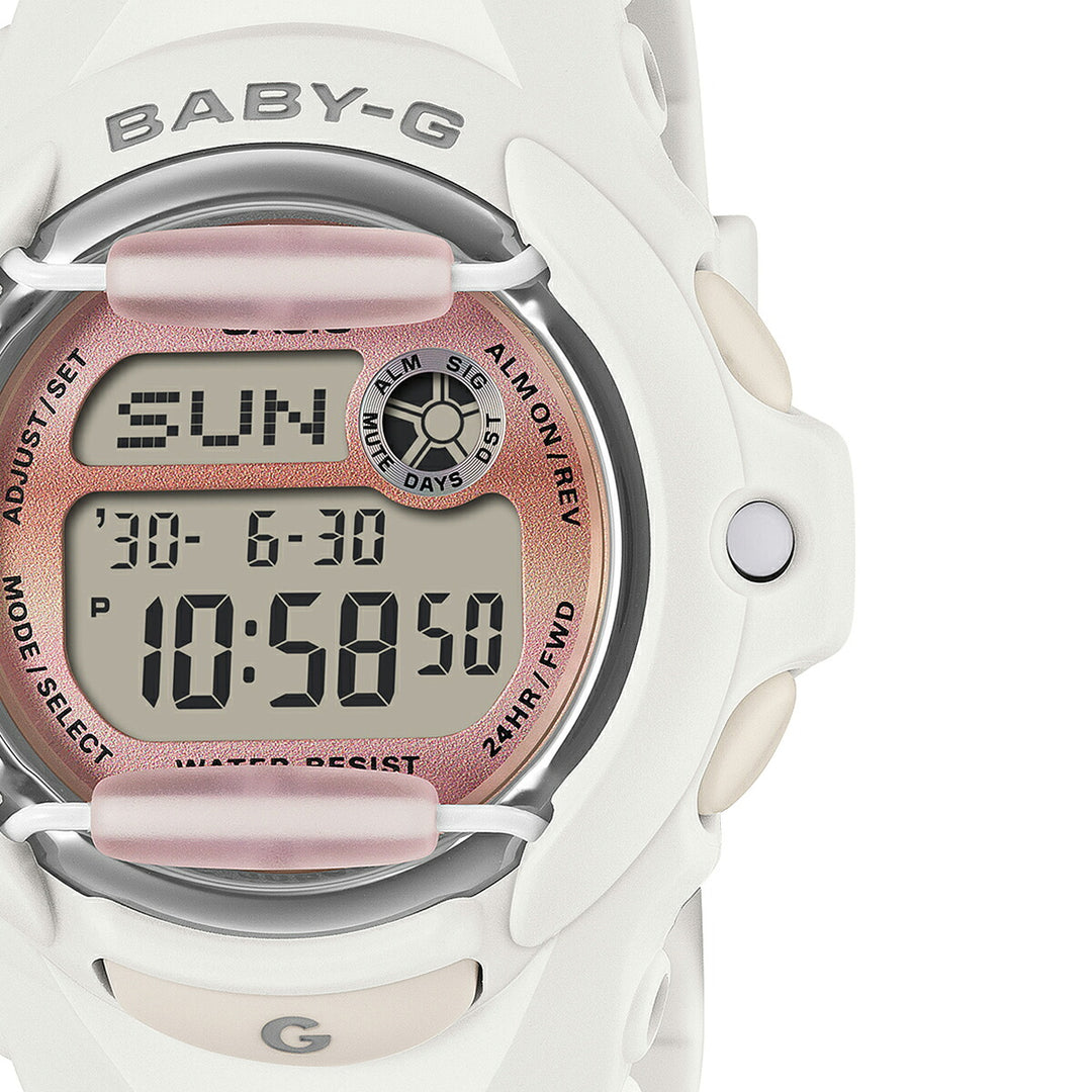 BABY-G グランジ グラジエントダイヤル ホワイト BG-169GD-7JF レディース 電池式 デジタル 樹脂バンド フロントプロテクター