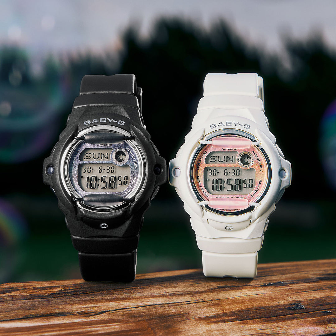 BABY-G グランジ グラジエントダイヤル ホワイト BG-169GD-7JF レディース 電池式 デジタル 樹脂バンド フロントプロテクター