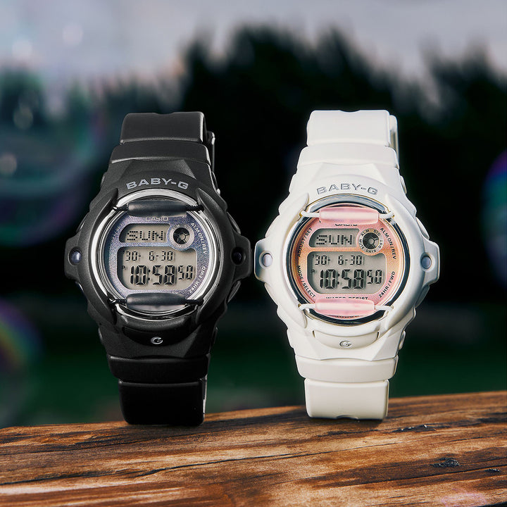 BABY-G グランジ グラジエントダイヤル ホワイト BG-169GD-7JF レディース 電池式 デジタル 樹脂バンド フロントプロテクター