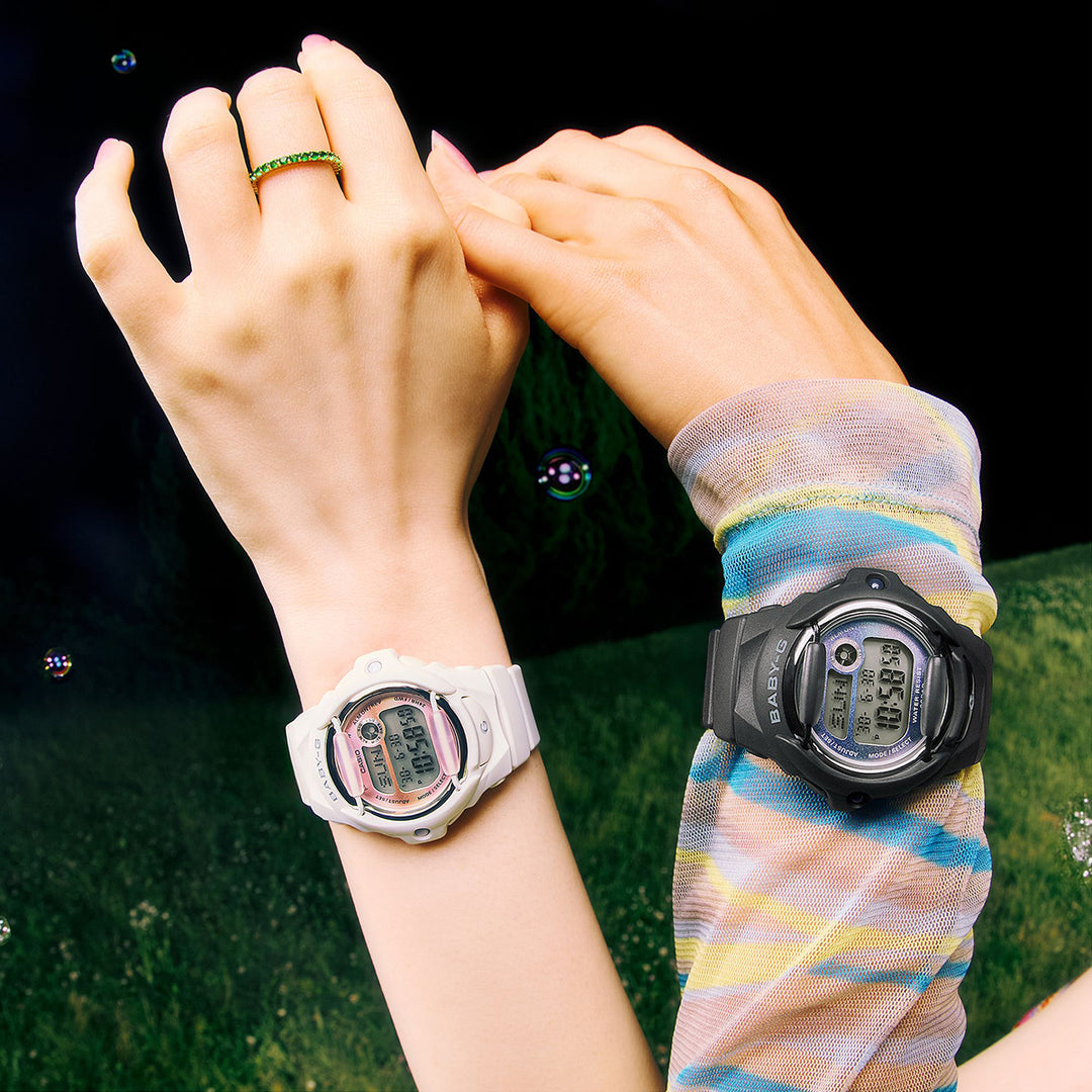 BABY-G グランジ グラジエントダイヤル ホワイト BG-169GD-7JF レディース 電池式 デジタル 樹脂バンド フロントプロテクター