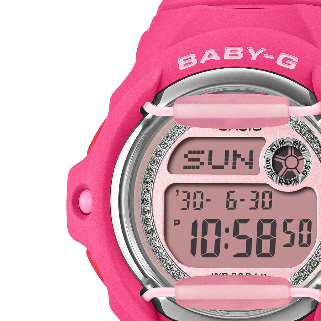 BABY-G グリッターダイヤル BG-169KB-4B1JF レディース 電池式 デジタル 樹脂バンド フロントプロテクター ピンク