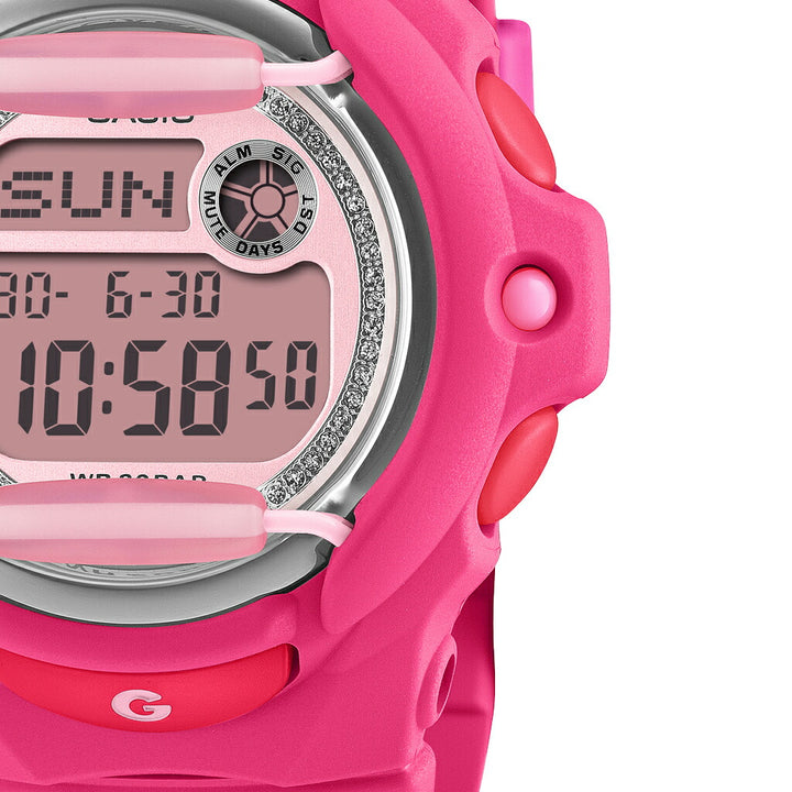 BABY-G グリッターダイヤル BG-169KB-4B1JF レディース 電池式 デジタル 樹脂バンド フロントプロテクター ピンク