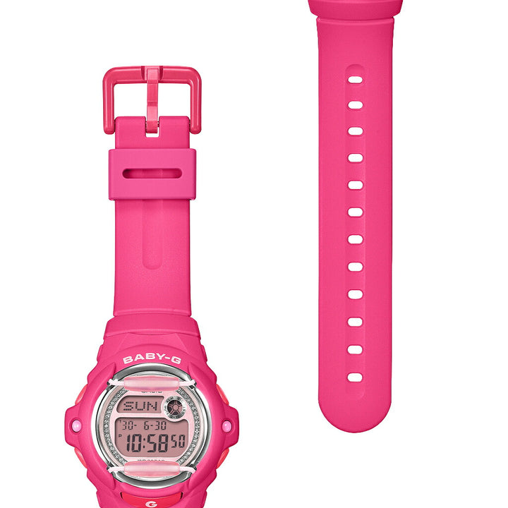 BABY-G グリッターダイヤル BG-169KB-4B1JF レディース 電池式 デジタル 樹脂バンド フロントプロテクター ピンク