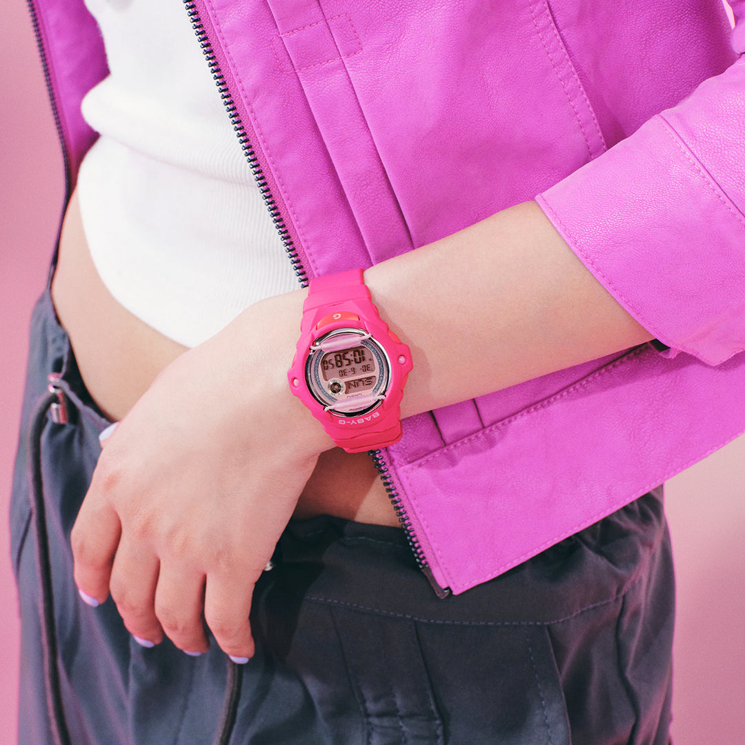BABY-G グリッターダイヤル BG-169KB-4B1JF レディース 電池式 デジタル 樹脂バンド フロントプロテクター ピンク