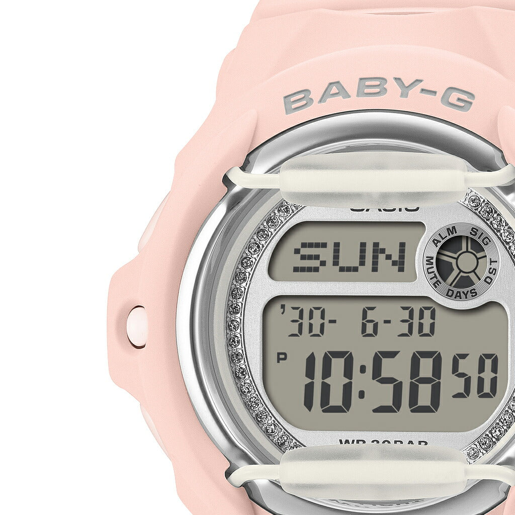 BABY-G グリッターダイヤル BG-169KB-4JF レディース 電池式 デジタル 樹脂バンド フロントプロテクター ピンク