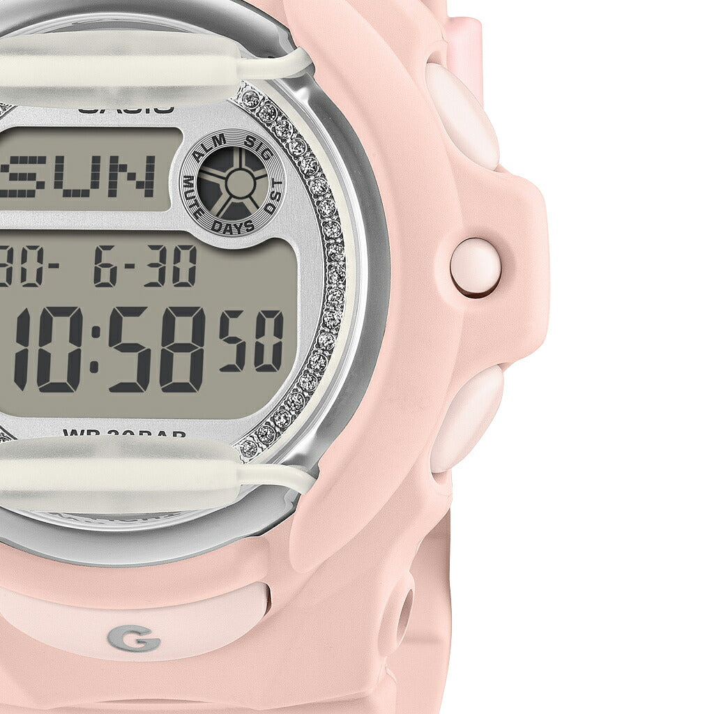 BABY-G グリッターダイヤル BG-169KB-4JF レディース 電池式 デジタル 樹脂バンド フロントプロテクター ピンク
