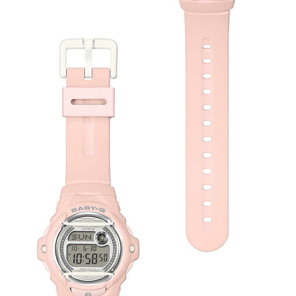 BABY-G グリッターダイヤル BG-169KB-4JF レディース 電池式 デジタル 樹脂バンド フロントプロテクター ピンク