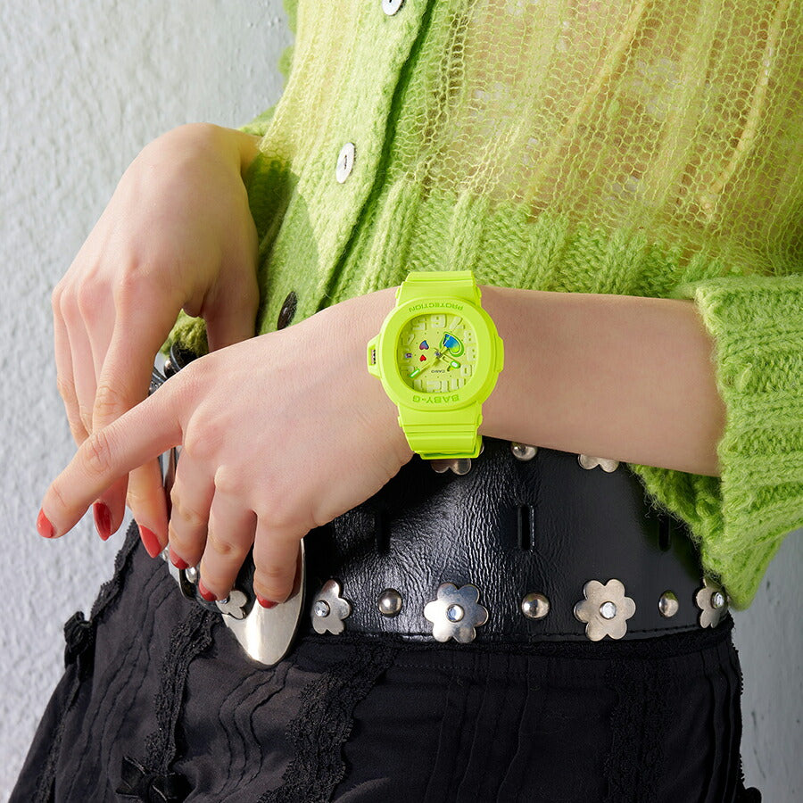 BABY-G プレイフルハーツシリーズ BGA-10-3AJF レディース 電池式 アナログ 樹脂バンド 国内正規品 カシオ