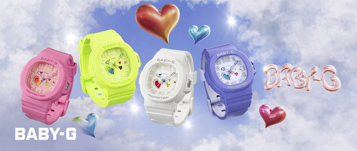 BABY-G プレイフルハーツシリーズ BGA-10-4AJF レディース 電池式 アナログ 樹脂バンド ピンク 国内正規品 カシオ