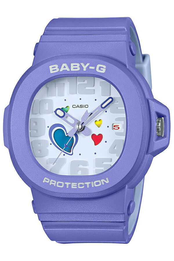 BABY-G プレイフルハーツシリーズ BGA-10-6AJF レディース 電池式 アナログ 樹脂バンド パープル 国内正規品 カシオ