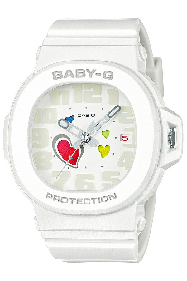 BABY-G プレイフルハーツシリーズ BGA-10-7AJF レディース 電池式 アナログ 樹脂バンド ホワイト 国内正規品 カシオ
