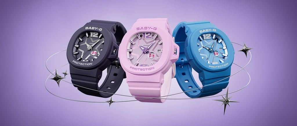 BABY-G スペースポップダイヤル BGA-10D-2A1JF レディース 電池式 アナログ 樹脂バンド ネイビー