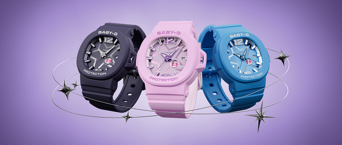 BABY-G スペースポップダイヤル BGA-10D-2A2JF レディース 電池式 アナログ 樹脂バンド ブルー