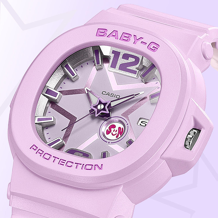 BABY-G スペースポップダイヤル BGA-10D-6AJF レディース 電池式 アナログ 樹脂バンド ピンク