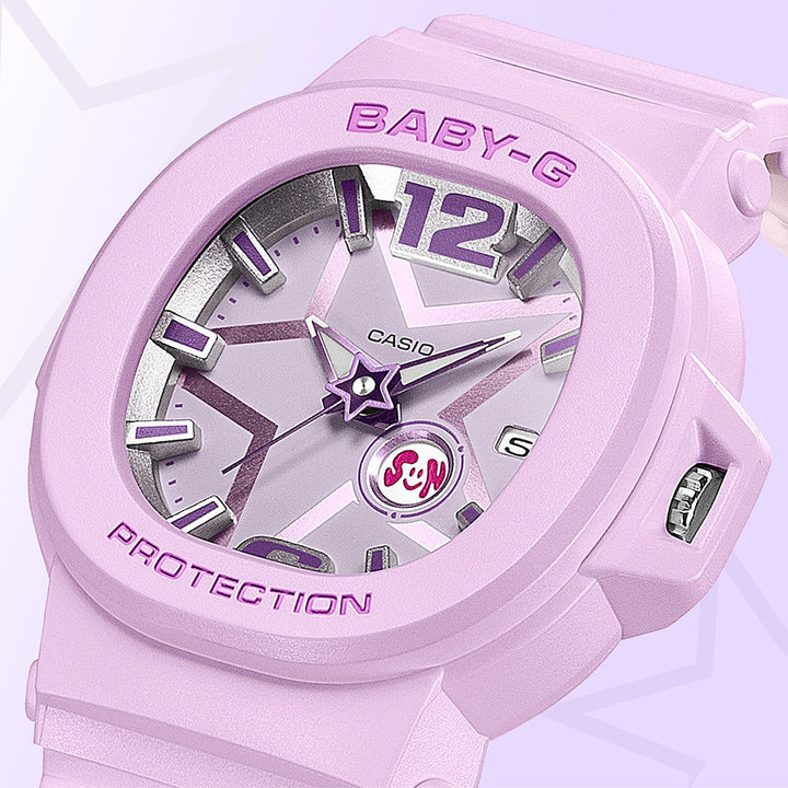 BABY-G スペースポップダイヤル BGA-10D-6AJF レディース 電池式 アナログ 樹脂バンド ピンク