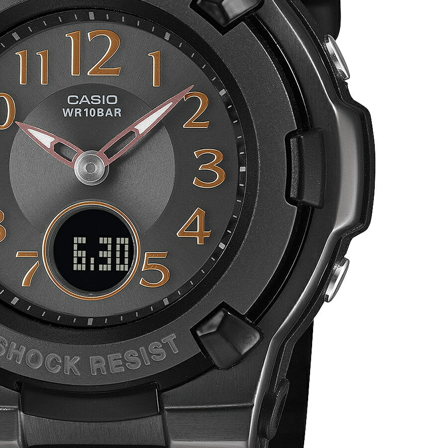 BABY-G ダークカラーズ ブラック BGA-1100DC-1AJF レディース 電波 ソーラー アナデジ 樹脂バンド