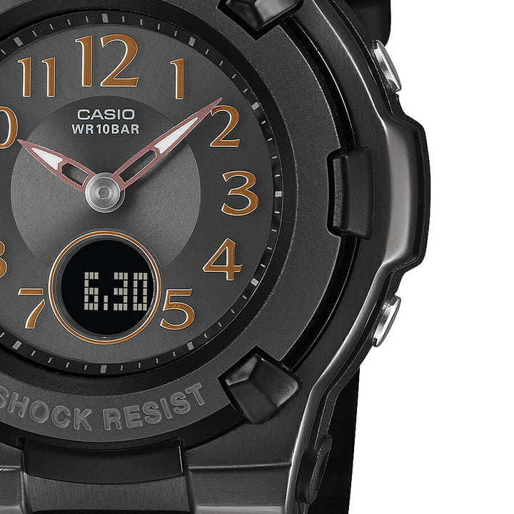 BABY-G ダークカラーズ ブラック BGA-1100DC-1AJF レディース 電波 ソーラー アナデジ 樹脂バンド
