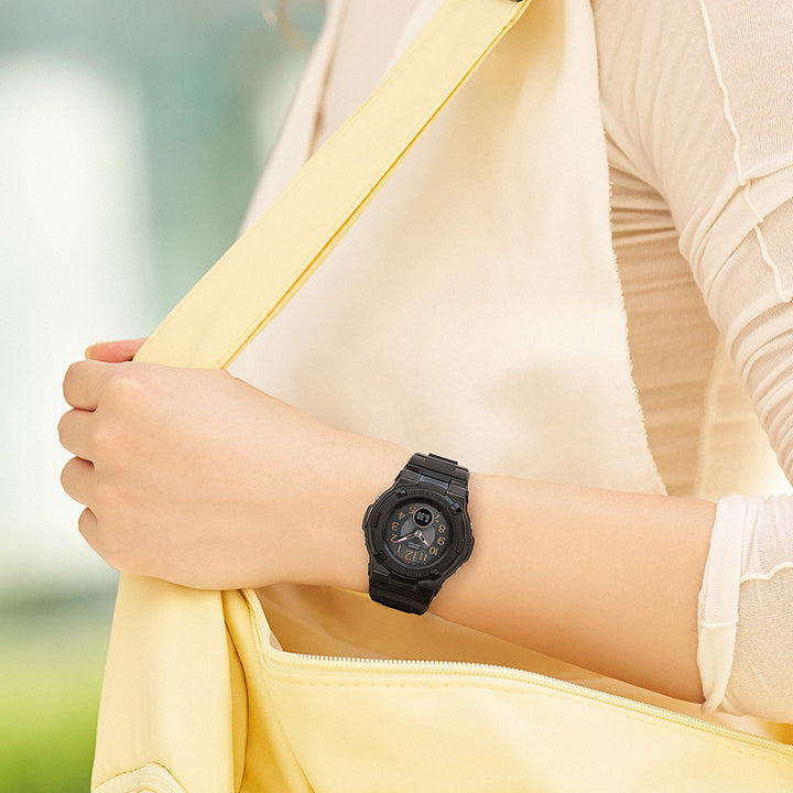 BABY-G ダークカラーズ ブラック BGA-1100DC-1AJF レディース 電波 ソーラー アナデジ 樹脂バンド