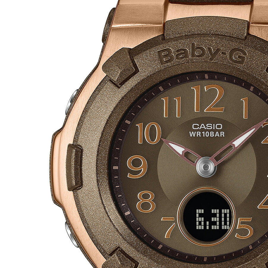 BABY-G ダークカラーズ ブラウン BGA-1100DC-5AJF レディース 電波 ソーラー アナデジ 樹脂バンド