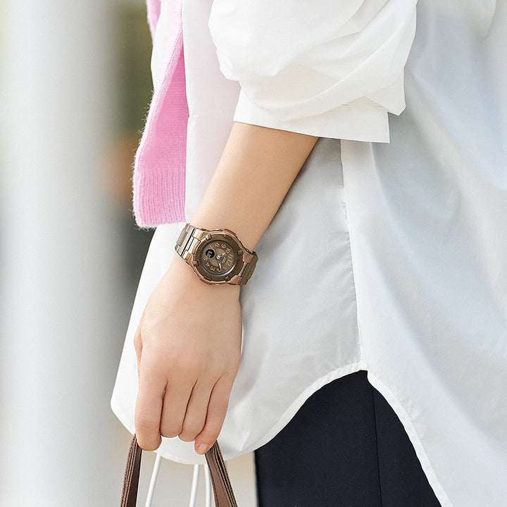 BABY-G ダークカラーズ ブラウン BGA-1100DC-5AJF レディース 電波 ソーラー アナデジ 樹脂バンド