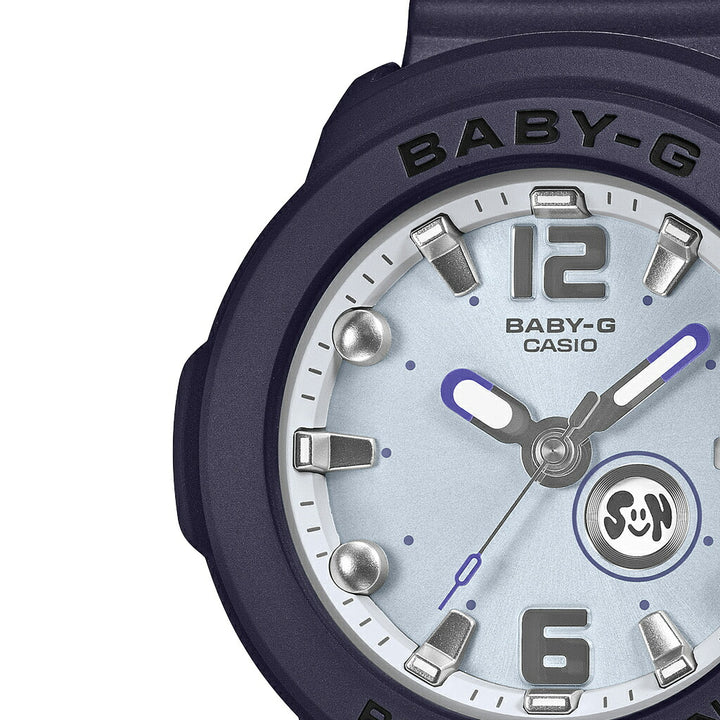 BABY-G BABY-G+PLUS ベイビージープラス BGA-15K-2AJR レディース 電池式 アナログ 3針 樹脂バンド ネイビー 専用ホルダーつき