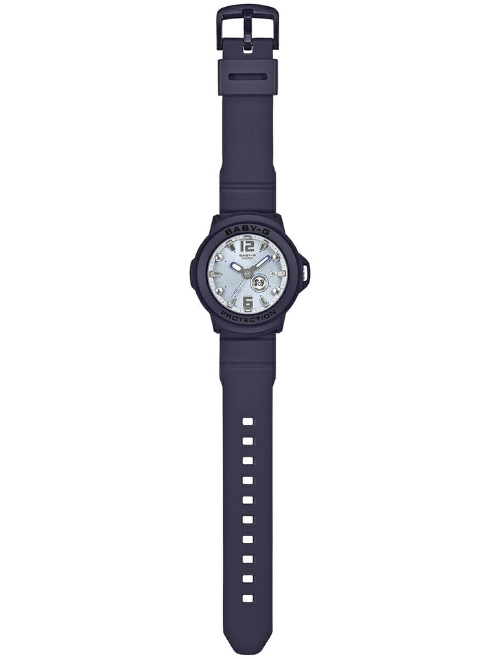 BABY-G BABY-G+PLUS ベイビージープラス BGA-15K-2AJR レディース 電池式 アナログ 3針 樹脂バンド ネイビー 専用ホルダーつき