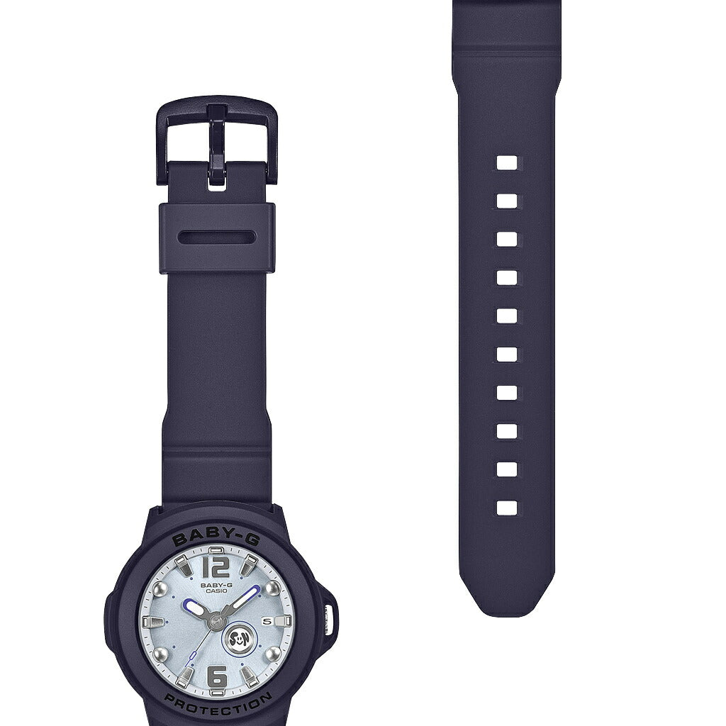 BABY-G BABY-G+PLUS ベイビージープラス BGA-15K-2AJR レディース 電池式 アナログ 3針 樹脂バンド ネイビー 専用ホルダーつき