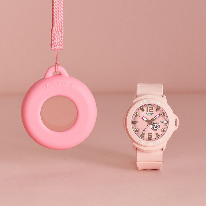 BABY-G BABY-G+PLUS ベイビージープラス BGA-15K-4AJR レディース 電池式 アナログ 3針 樹脂バンド ピンク 専用ホルダーつき