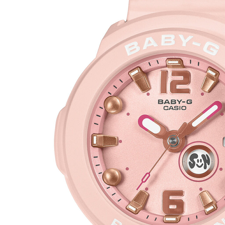 BABY-G BABY-G+PLUS ベイビージープラス BGA-15K-4AJR レディース 電池式 アナログ 3針 樹脂バンド ピンク 専用ホルダーつき