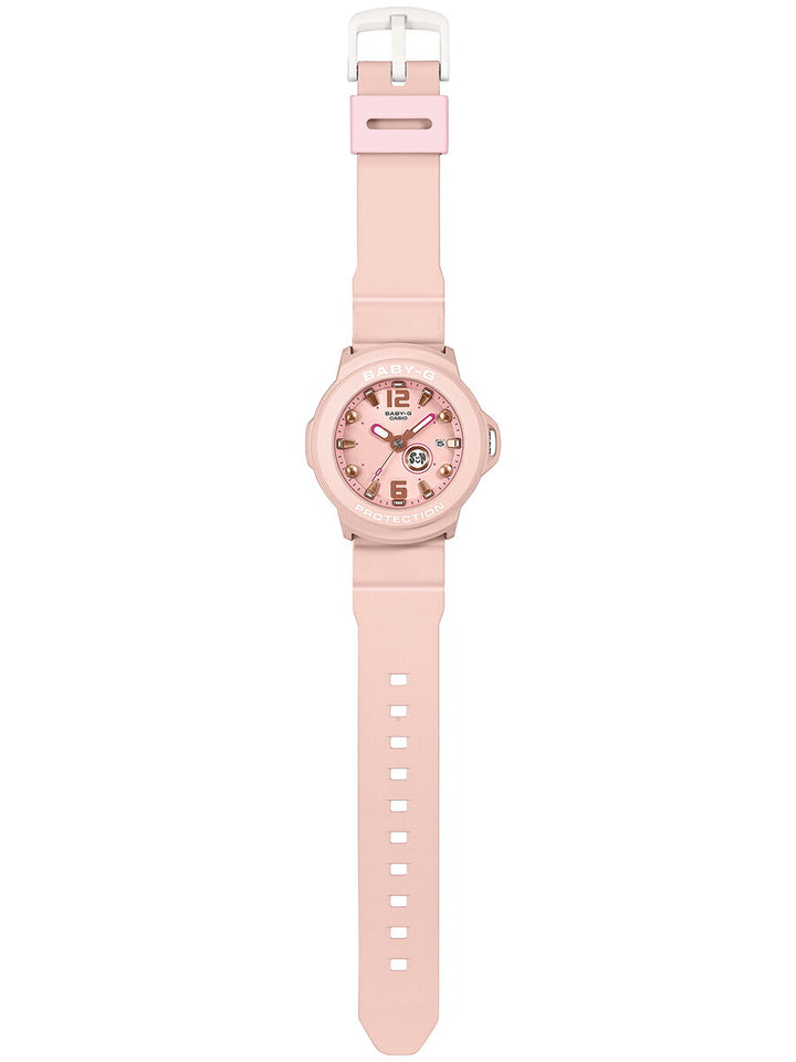 BABY-G BABY-G+PLUS ベイビージープラス BGA-15K-4AJR レディース 電池式 アナログ 3針 樹脂バンド ピンク 専用ホルダーつき