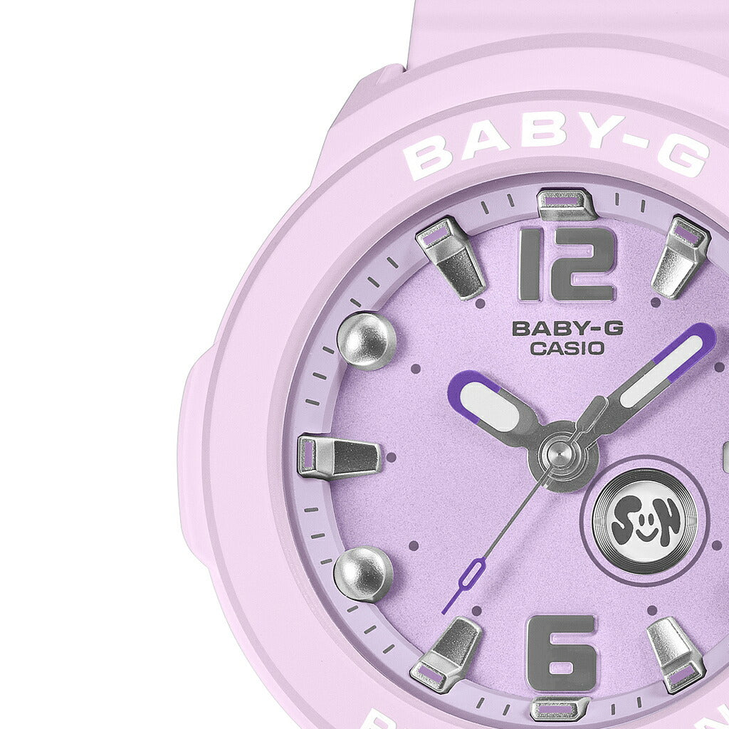 BABY-G BABY-G+PLUS ベイビージープラス BGA-15K-6AJR レディース 電池式 アナログ 3針 樹脂バンド パープル 専用ホルダーつき