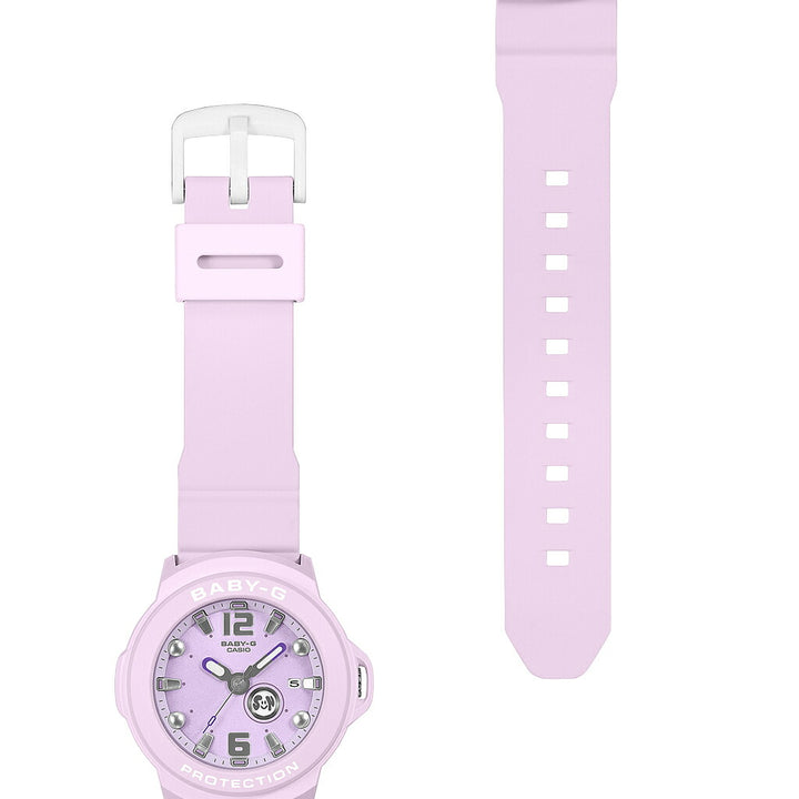 BABY-G BABY-G+PLUS ベイビージープラス BGA-15K-6AJR レディース 電池式 アナログ 3針 樹脂バンド パープル 専用ホルダーつき