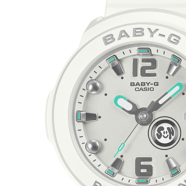 BABY-G BABY-G+PLUS ベイビージープラス BGA-15K-7AJR レディース 電池式 アナログ 3針 樹脂バンド ホワイト 専用ホルダーつき