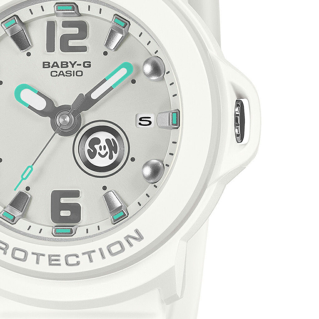 BABY-G BABY-G+PLUS ベイビージープラス BGA-15K-7AJR レディース 電池式 アナログ 3針 樹脂バンド ホワイト 専用ホルダーつき