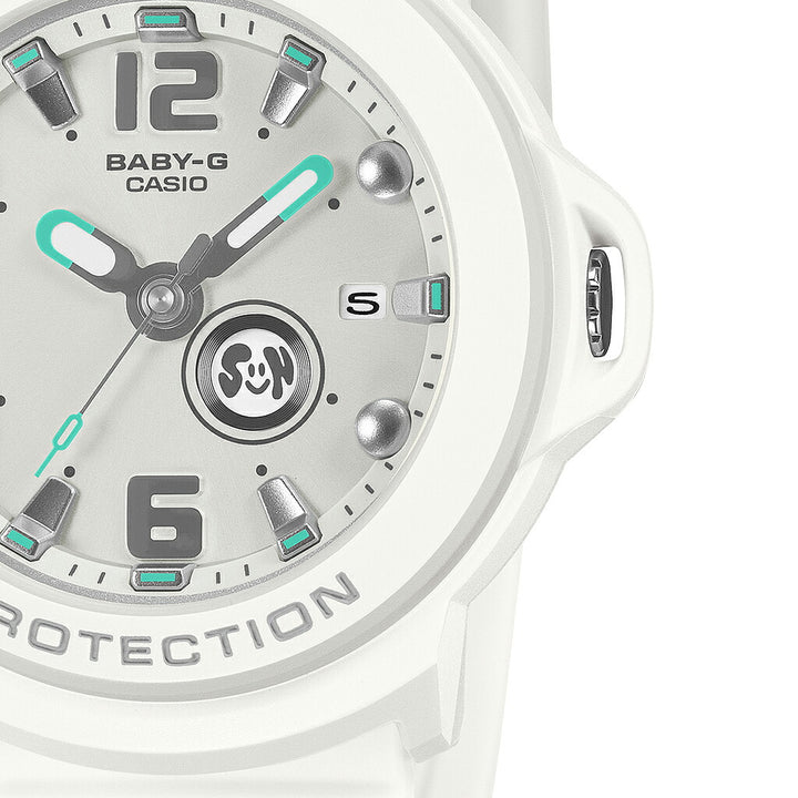 BABY-G BABY-G+PLUS ベイビージープラス BGA-15K-7AJR レディース 電池式 アナログ 3針 樹脂バンド ホワイト 専用ホルダーつき