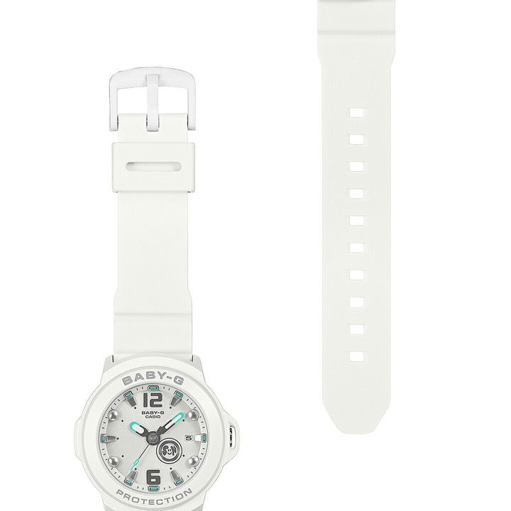 BABY-G BABY-G+PLUS ベイビージープラス BGA-15K-7AJR レディース 電池式 アナログ 3針 樹脂バンド ホワイト 専用ホルダーつき