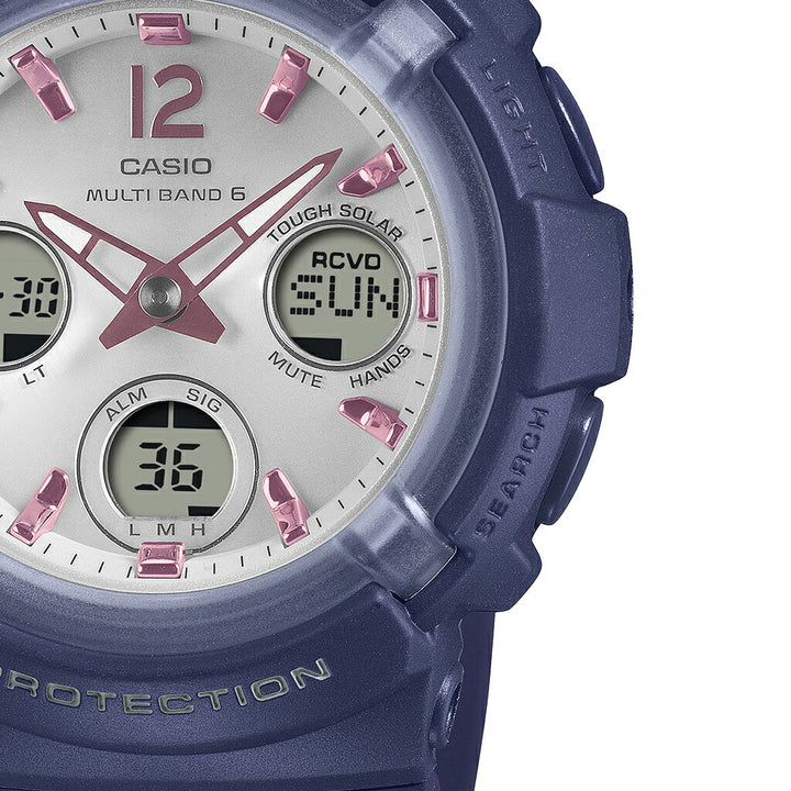 BABY-G BGA-2800シリーズ ネイビー BGA-2800-2A2JF レディース 電波 ソーラー アナデジ 樹脂バンド