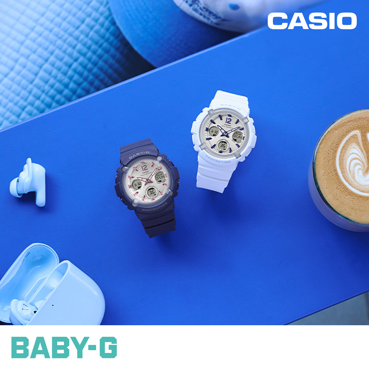 CASIO BABY-G(ベビージー) BGA-2800 SERIES BABY-G BGA-2800シリーズ ネイビー BGA-2800-2A2JF レディース 電波