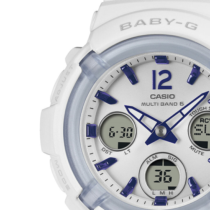 BABY-G BGA-2800シリーズ ホワイト BGA-2800-7A3JF レディース 電波 ソーラー アナデジ 樹脂バンド