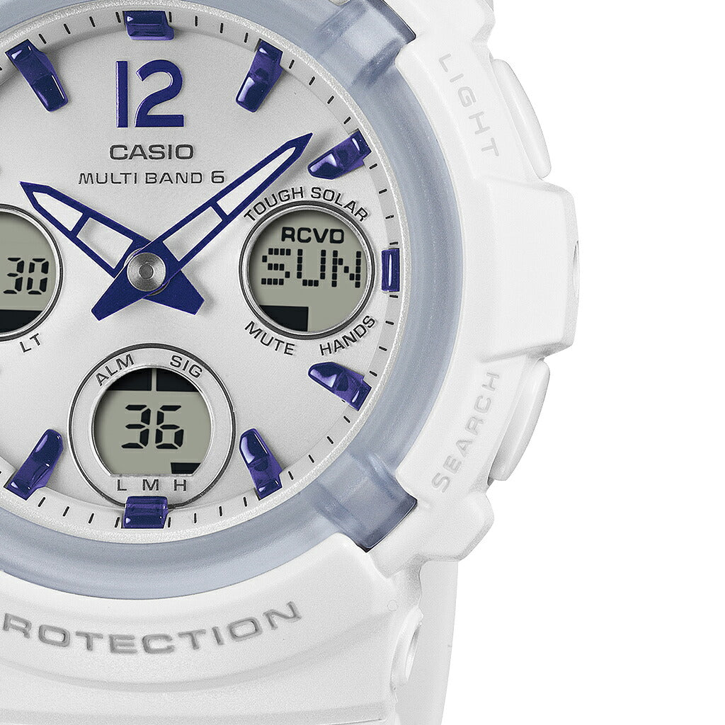 BABY-G BGA-2800シリーズ ホワイト BGA-2800-7A3JF レディース 電波 ソーラー アナデジ 樹脂バンド
