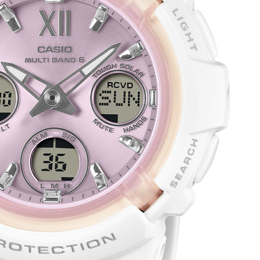 BABY-G スプリングパッケージ 2026 ホワイト ピンク BGA-2800SP-7A1JR レディース 電波 ソーラー アナデジ 樹脂バンド