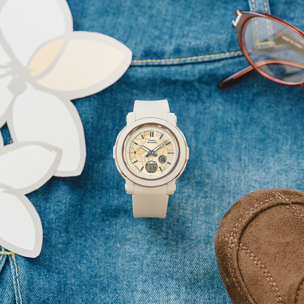 11月8日発売》BABY-G ネクストエレガントフラワー 花柄ダイヤル BGA