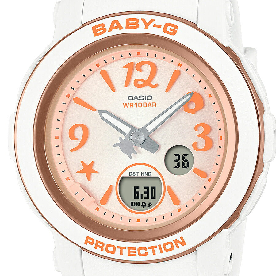 BABY-G アンダー・ザ・シー BGA-290US-4AJF レディース 腕時計 電池式 アナデジ 樹脂バンド オレンジ 国内正規品 カシオ
